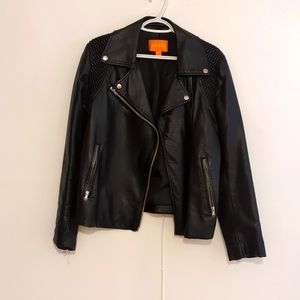 Faux Leather Moto Jacket
